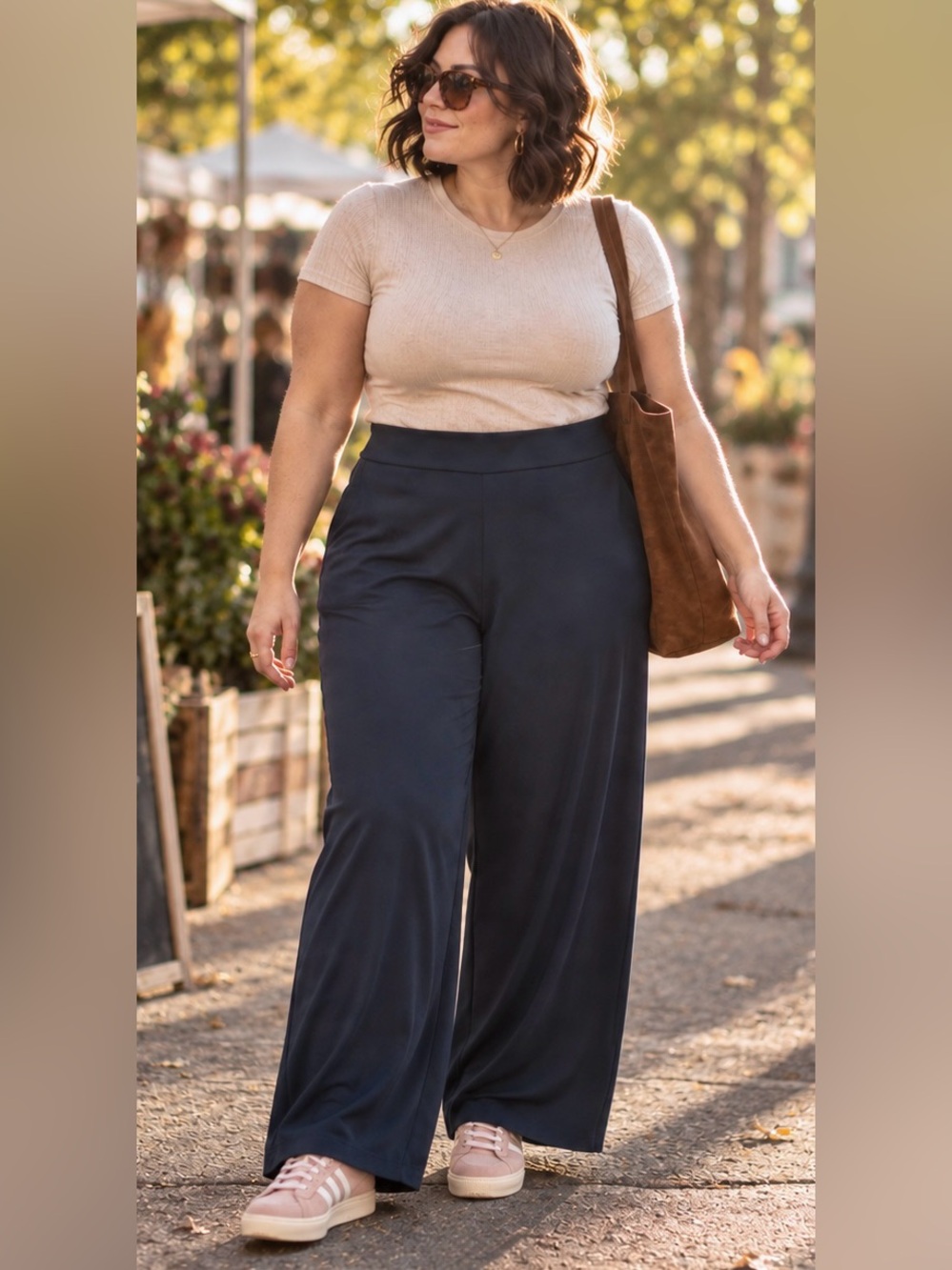 NWT Tommy Hilfiger Wide Leg Pants | Navy Blue | Size 2X
